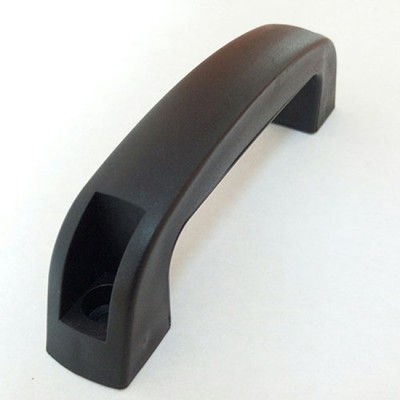 arch-shaped handles with mounting holes black