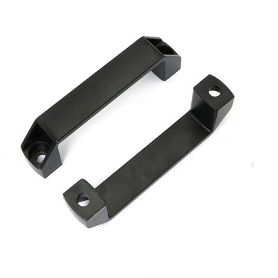 Black Rectangular Industrial Pull Handle Aluminium Alloy Handle