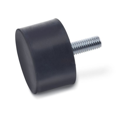 Rubber Type S Cylindrical Vibration Shock Absorption Mount with Threaded Stud